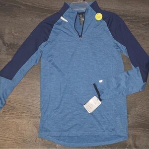 Champion Blue and Navy Quarter-Zip Top